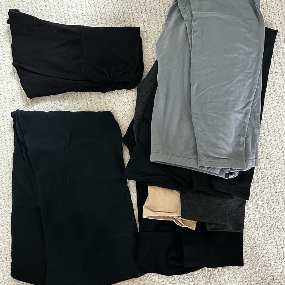 Assorted Black and Gray Maternity Clothing Bundle